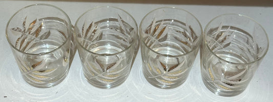 Vintage Black Ash Old Fashion Glasses