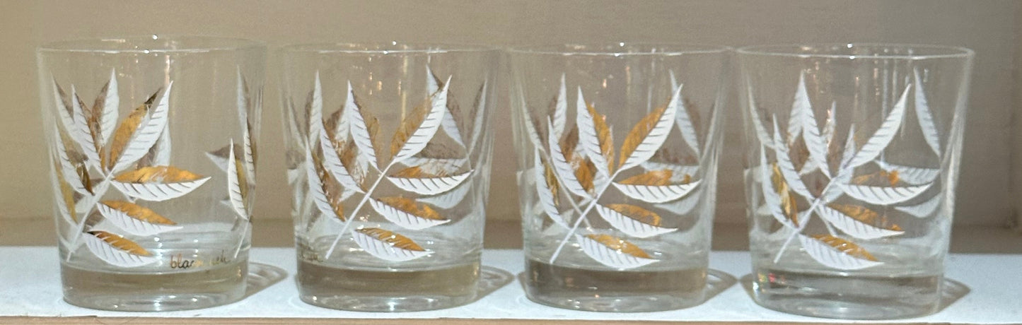 Vintage Black Ash Old Fashion Glasses