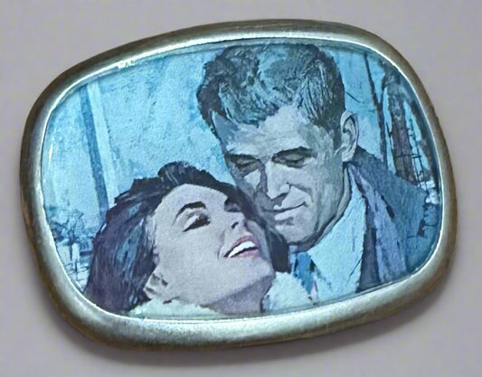 Resin Designed Vintage Paper Belt Buckles