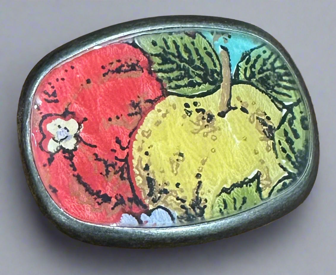 Resin Designed Vintage Paper Belt Buckles
