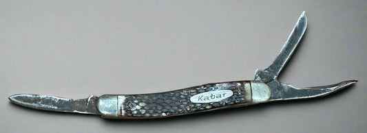 Vintage Kabar 3-Blade Big Stockman Knife