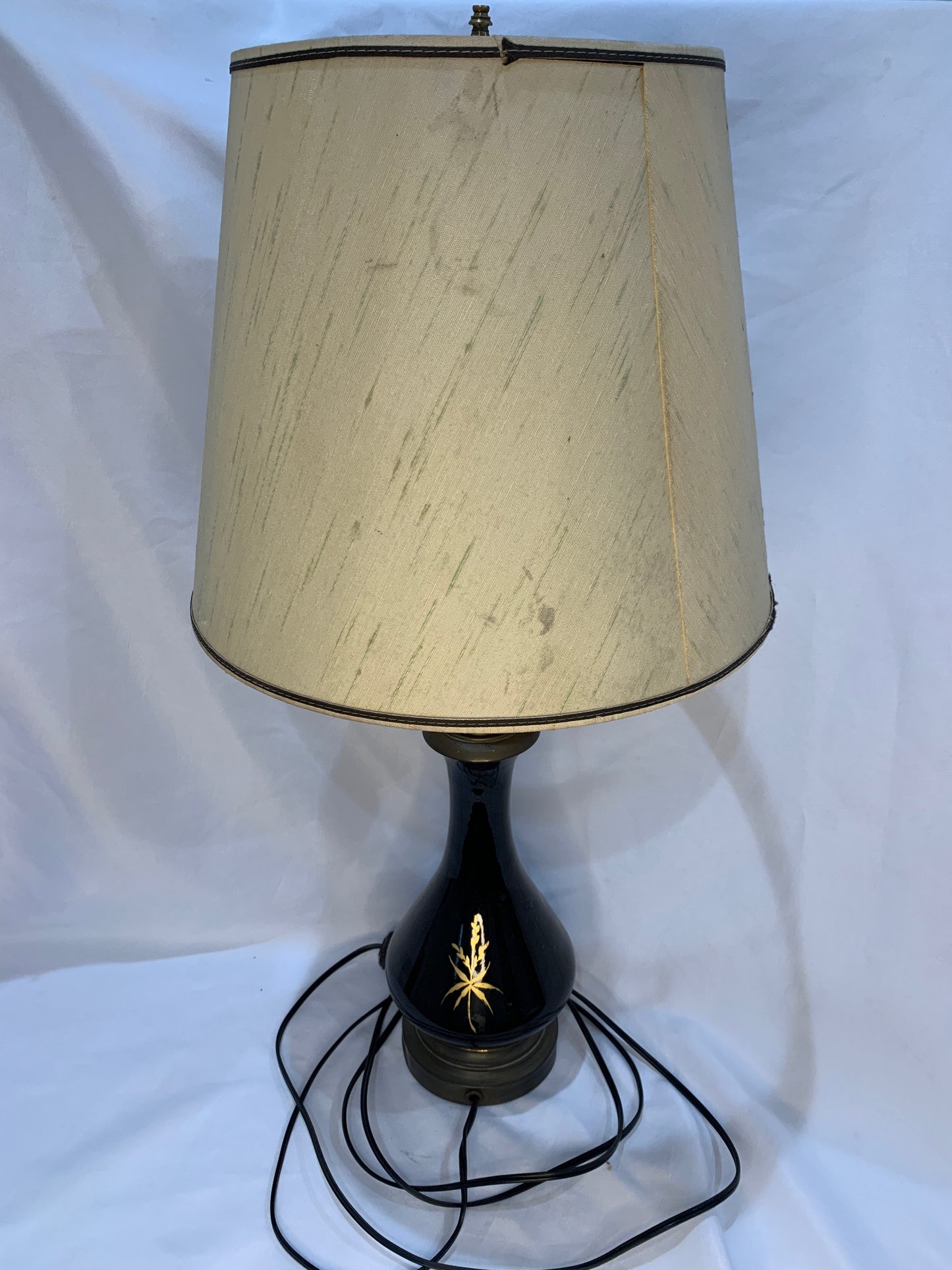 Black Opaline Table Lamp