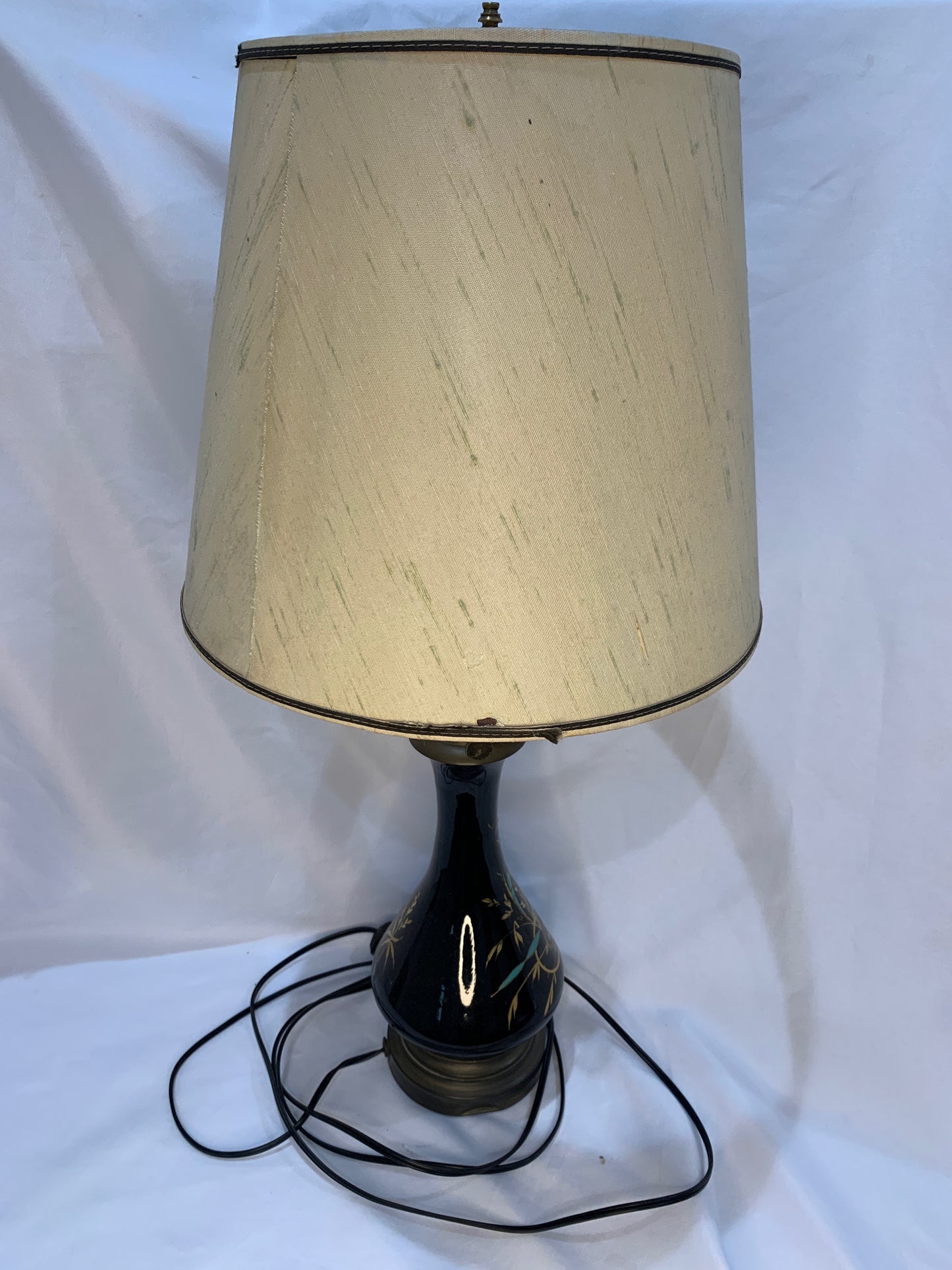 Black Opaline Table Lamp