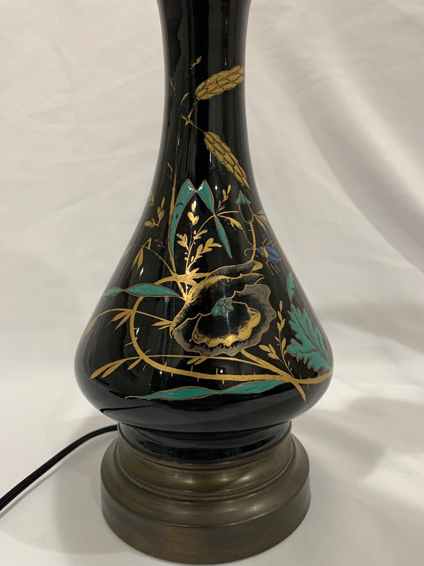 Black Opaline Table Lamp