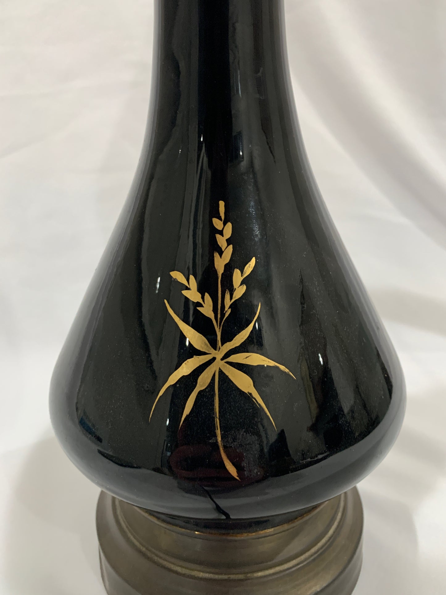 Black Opaline Table Lamp