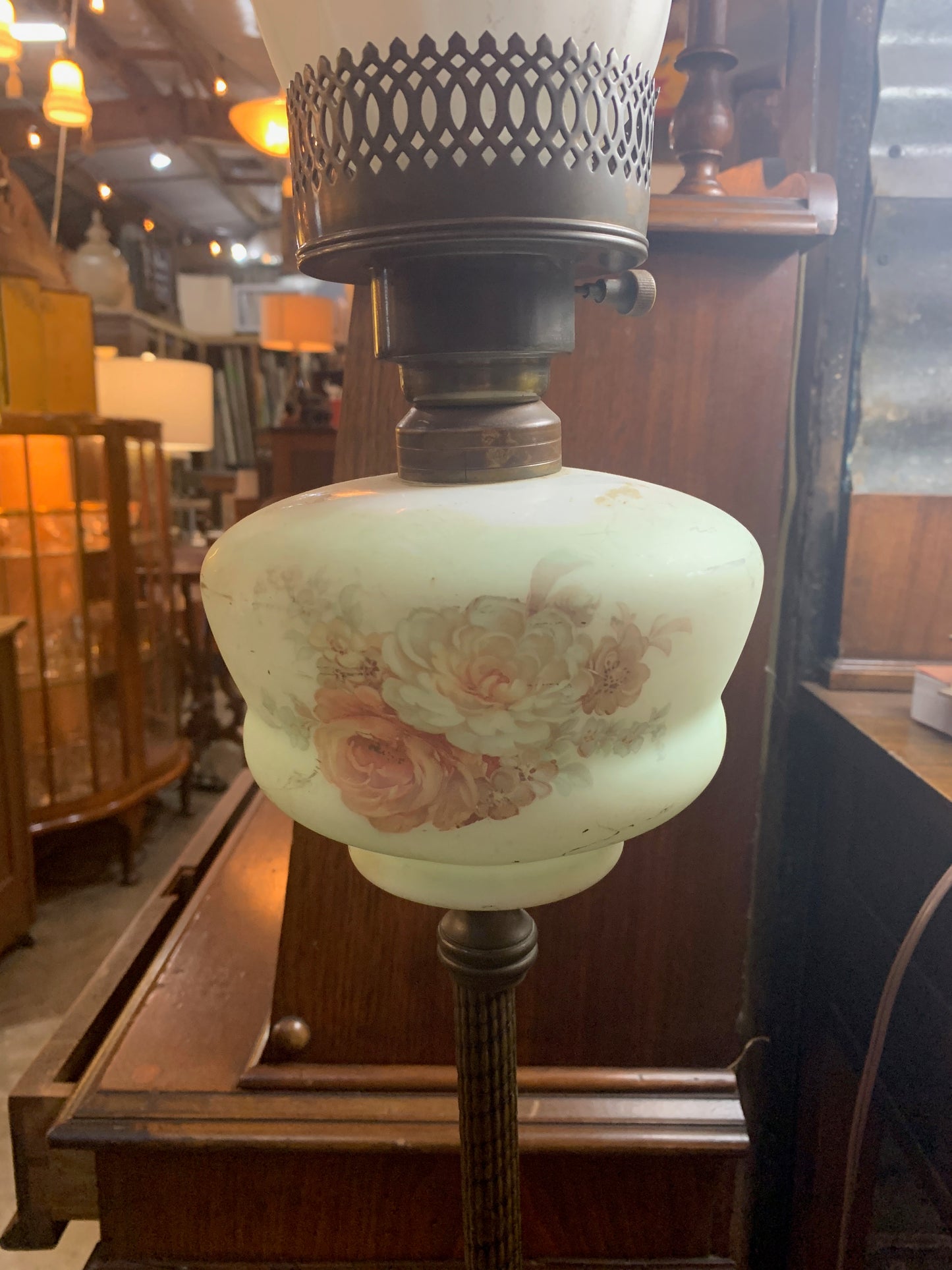 Vintage Brass Floor Lamp