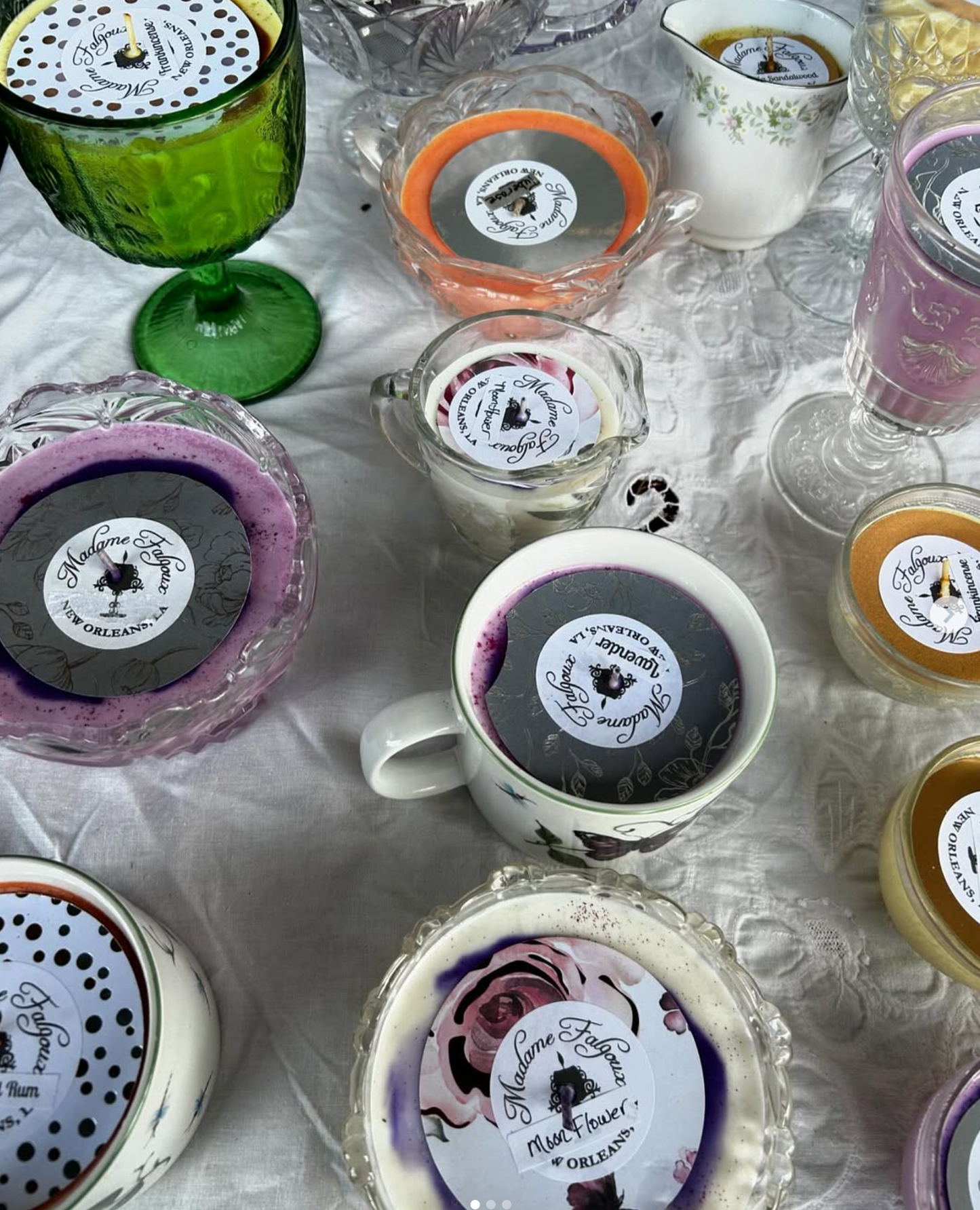 Madame Falgoux soy candles