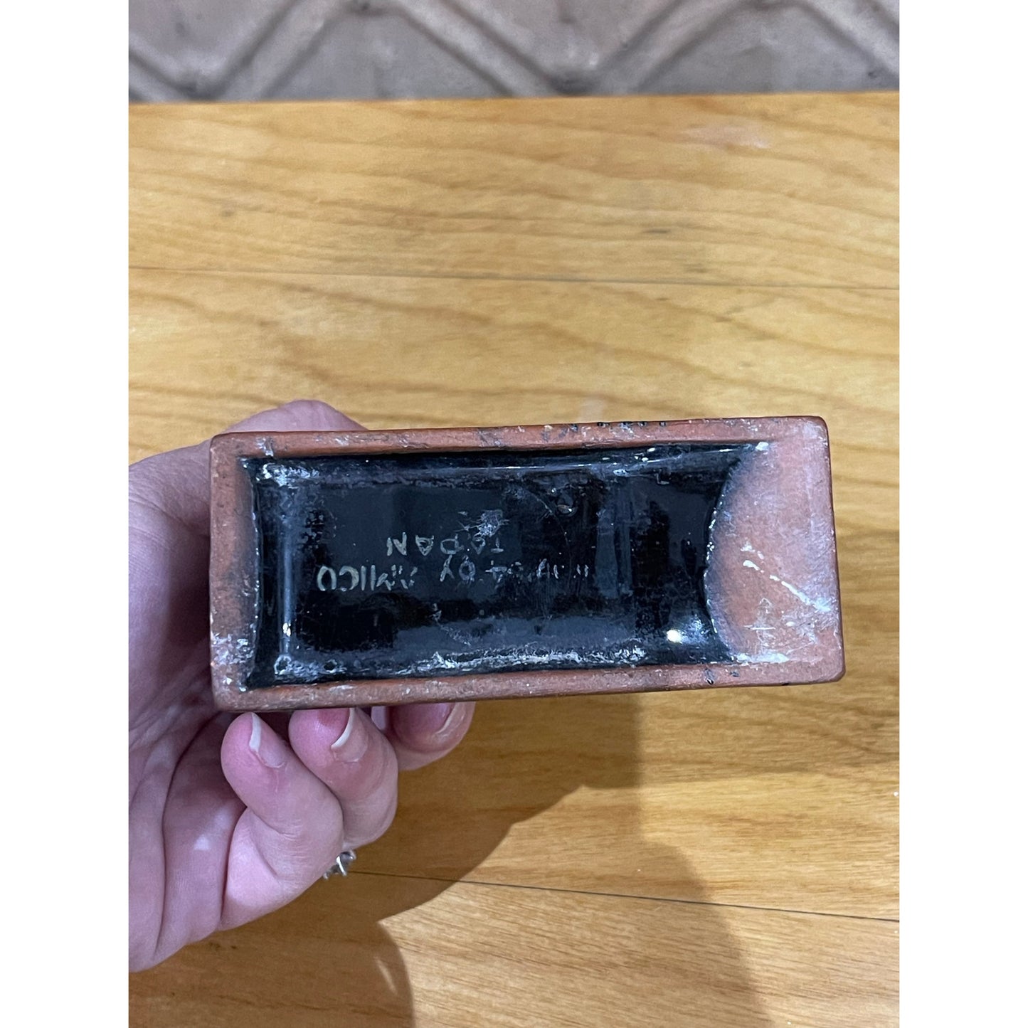 Vintage Amico Japan Chevrolet 1913 ceramic car table top cigarette lighter