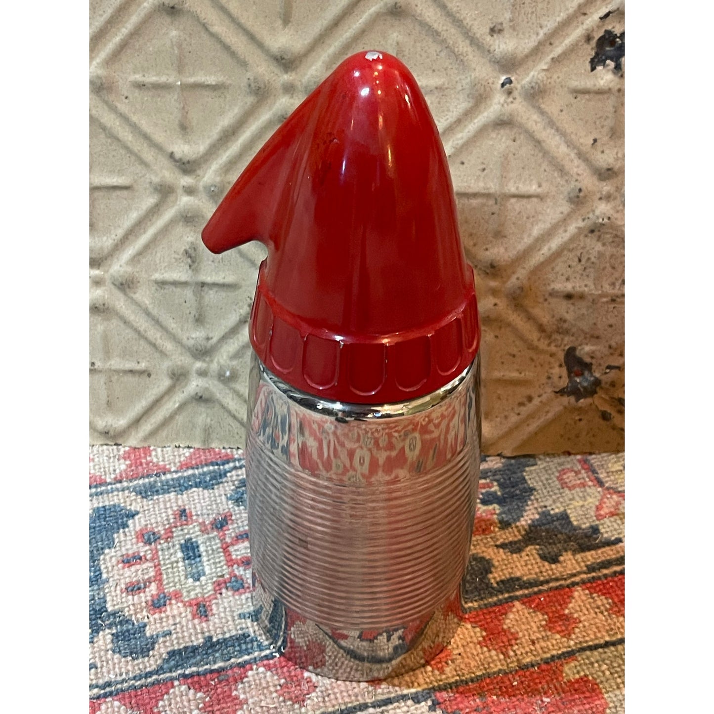 Vintage 1950's Sparklet Knakpp Monarch Siphon chrome Seltzer maker bottle