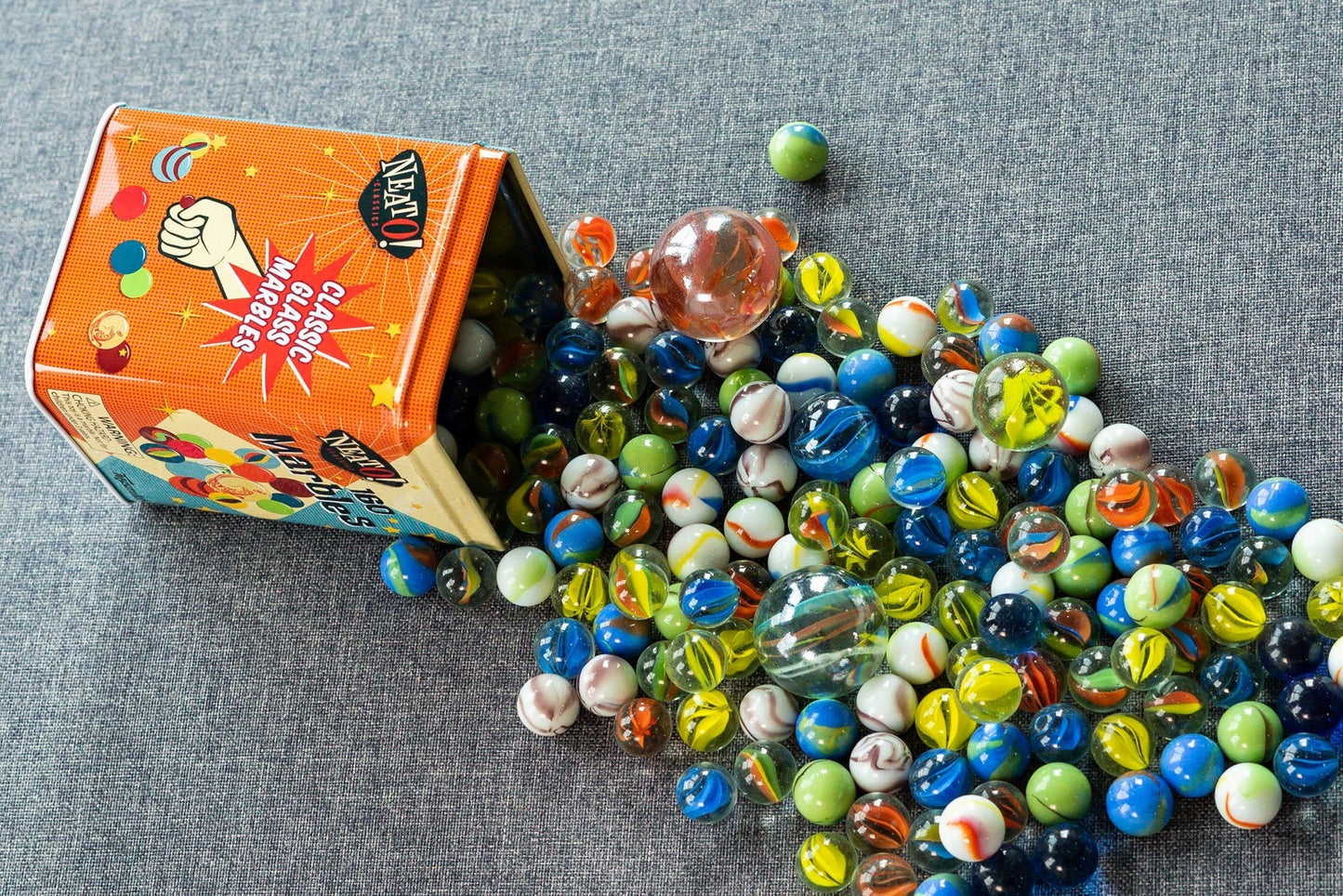 Marbles In A Tin Box