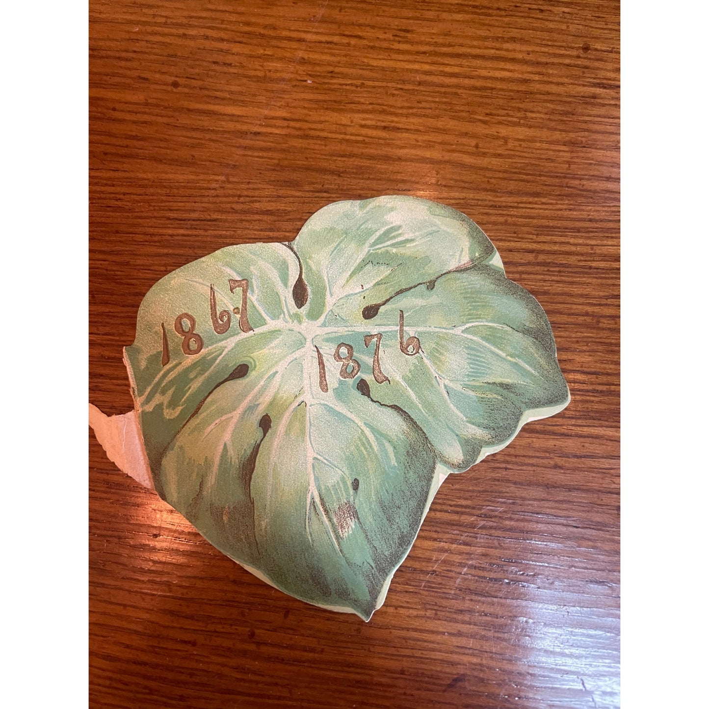 Vintage 1876 Elves of Oberon Mardi Gras Carnival torn ball favor invitation