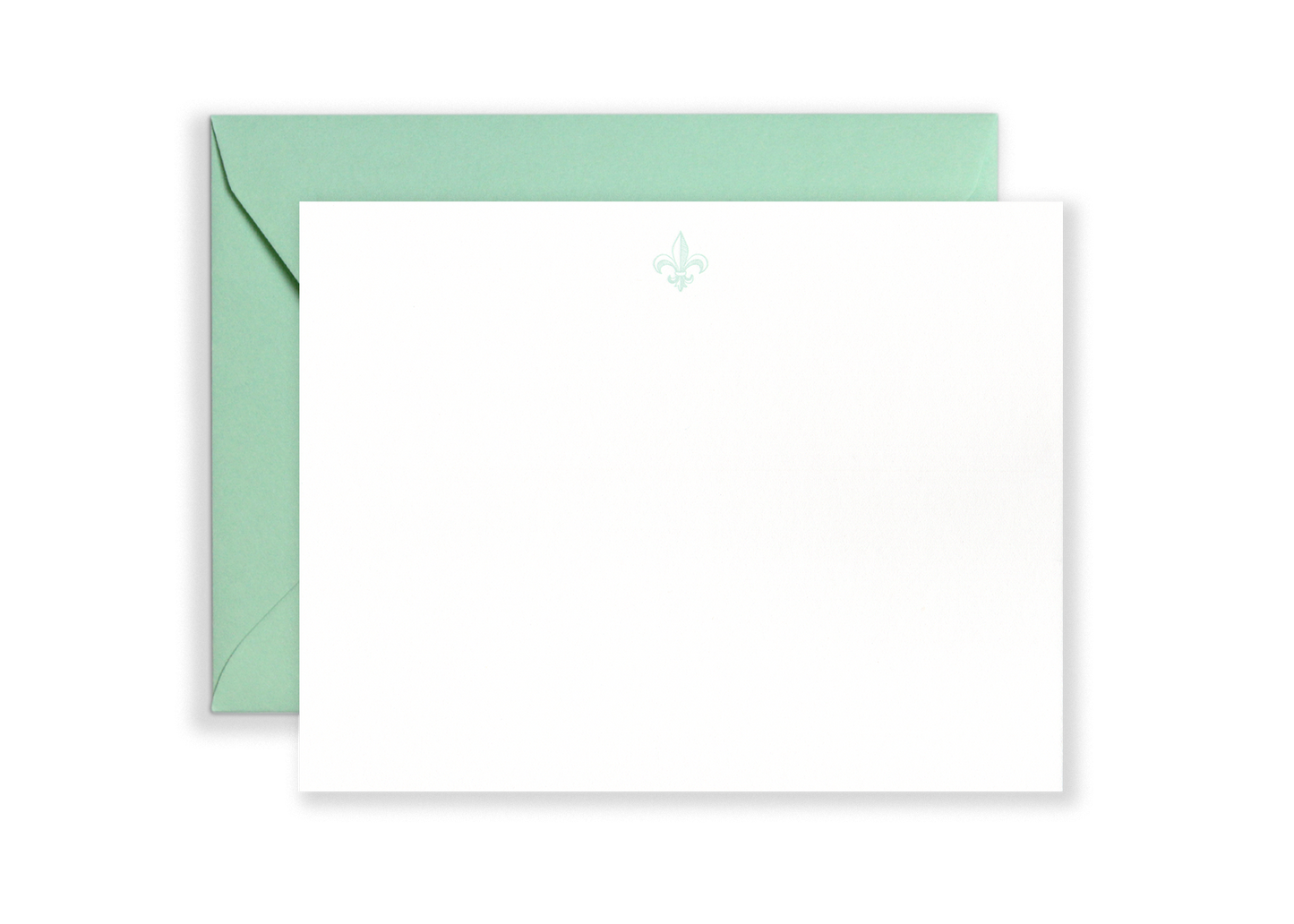 Fleur De Lis Stationery Set: Aubergine