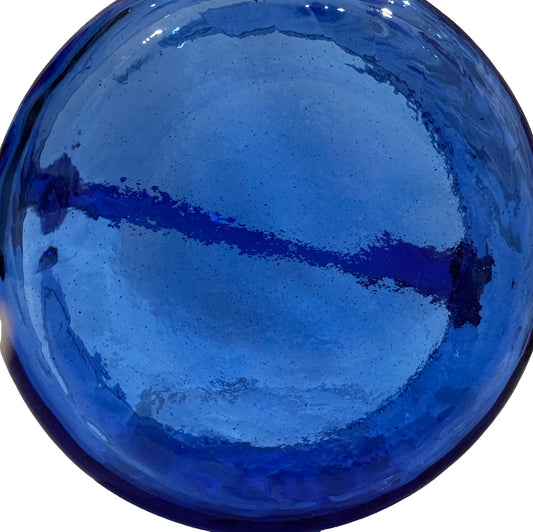 Hand-blown glass basket CSBH