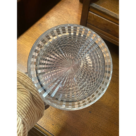 RARE 19th Century English cut crystal star pattern 7.5" liquor decanter