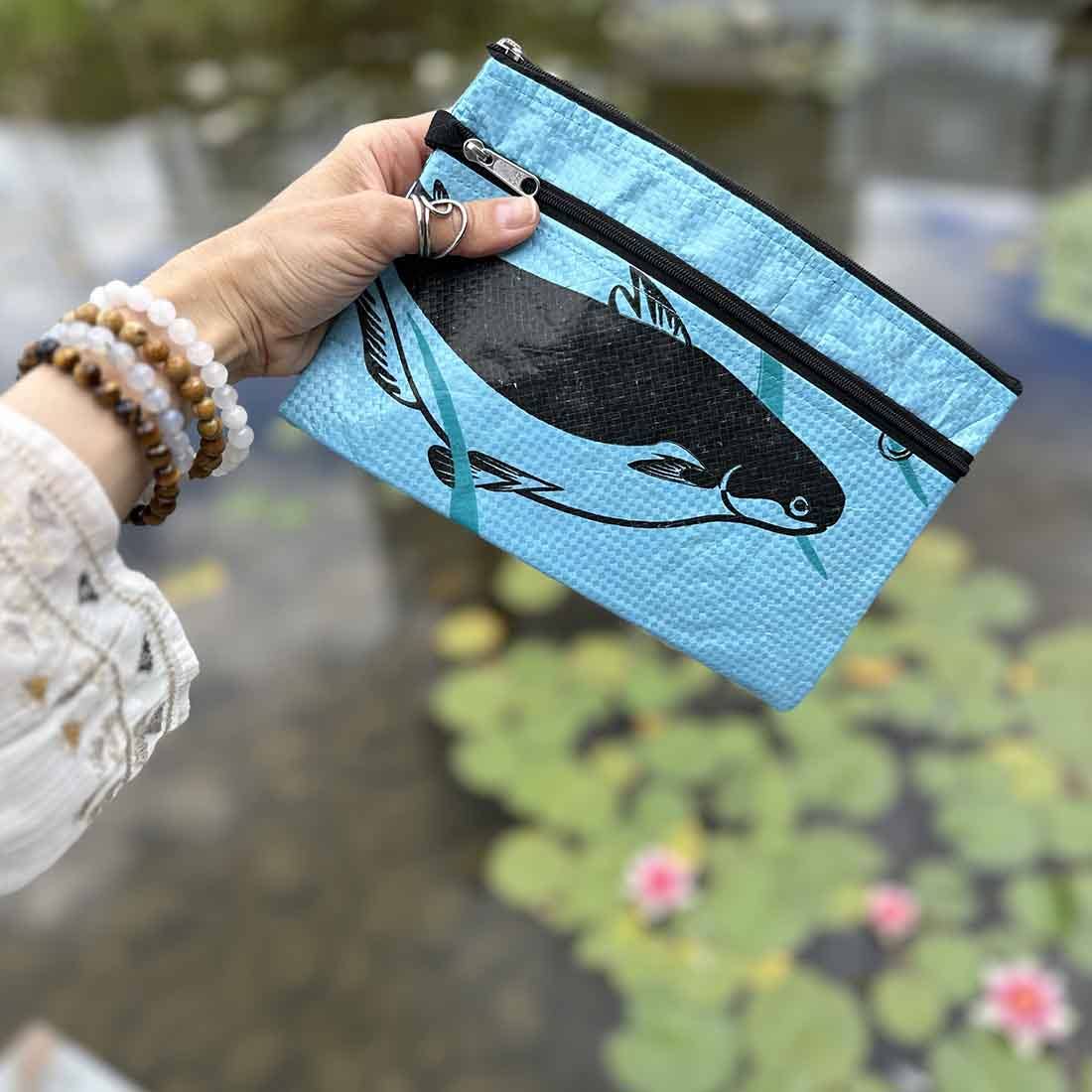 Recycled Feed Bag Zip Pouch
