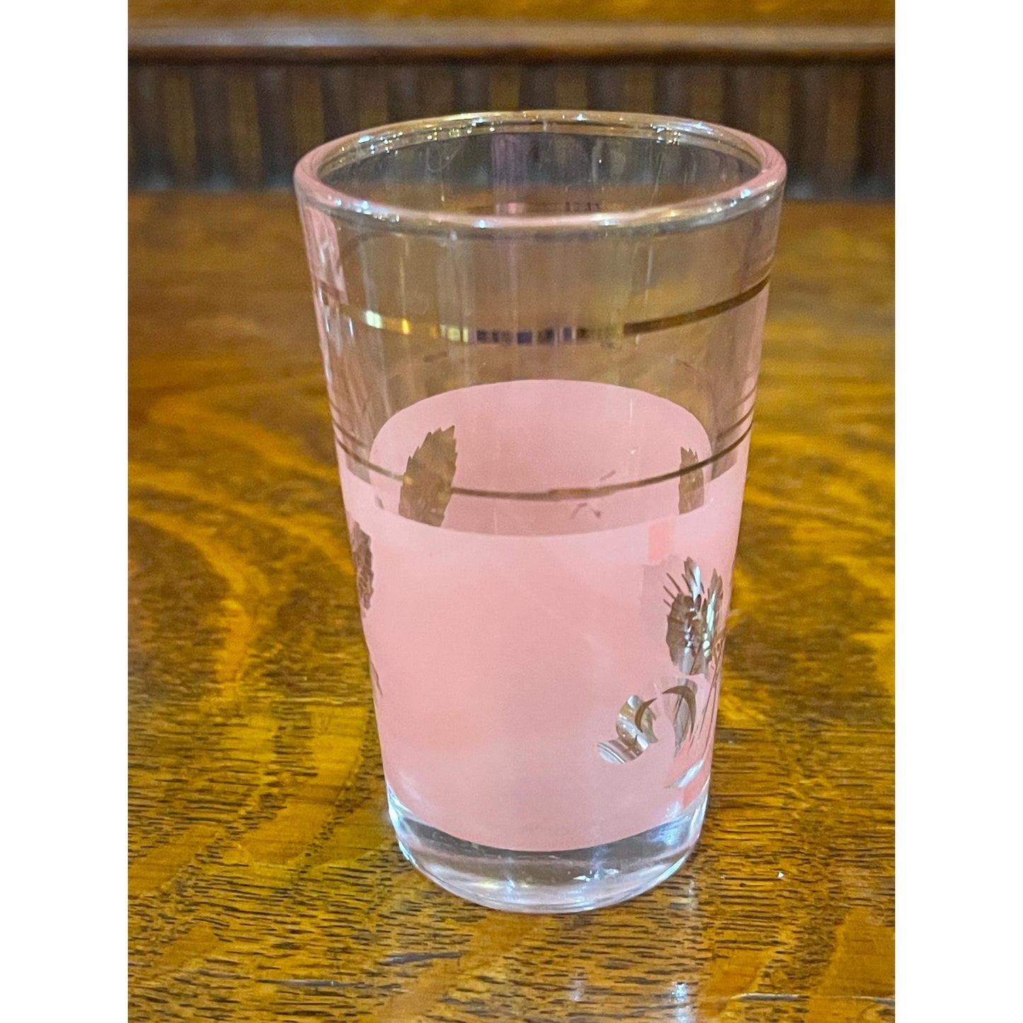 Vintage A. Masserini pink wheat2 oz. shooter shot glass set of 6