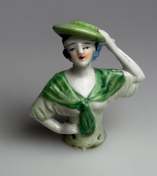 Vtg Pin Cushion Half-Doll