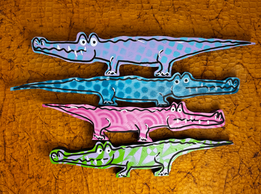 Re' Howse Arts Wooden Alligator