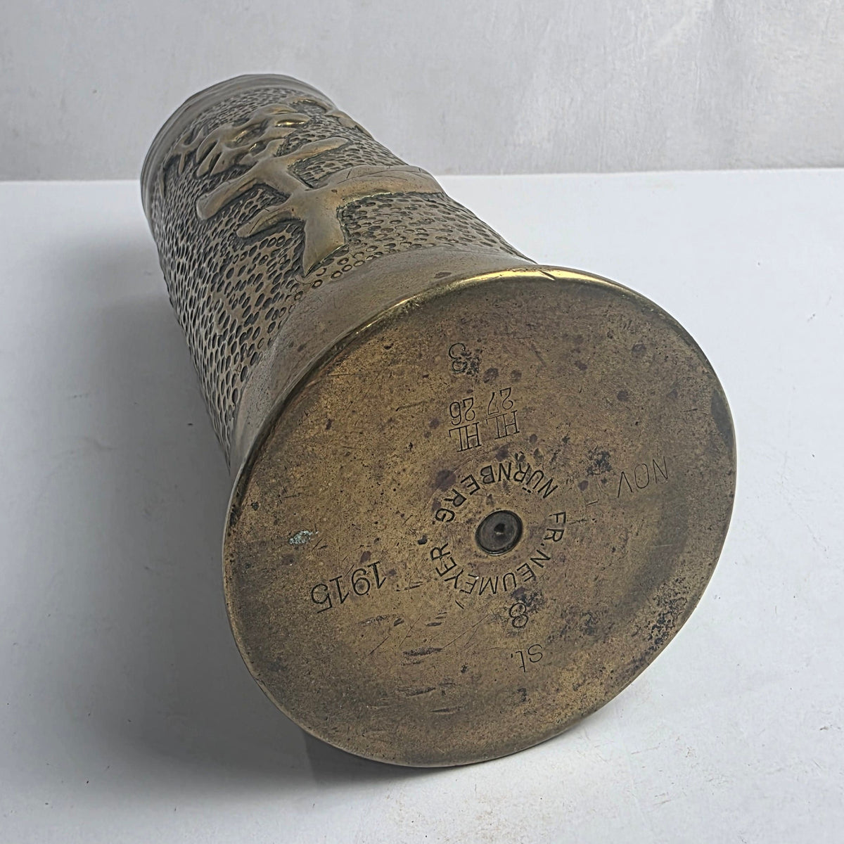 Vtg. Trench Art Bullet Casing c. 1915