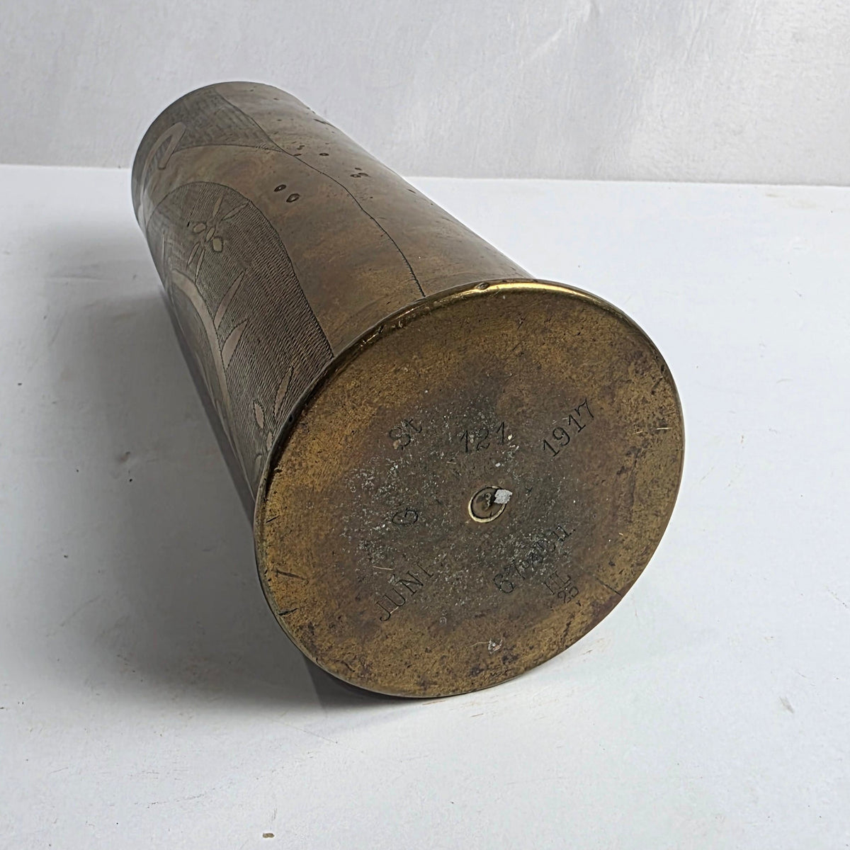 Vtg. Trench Art Bullet Casing c. 1917
