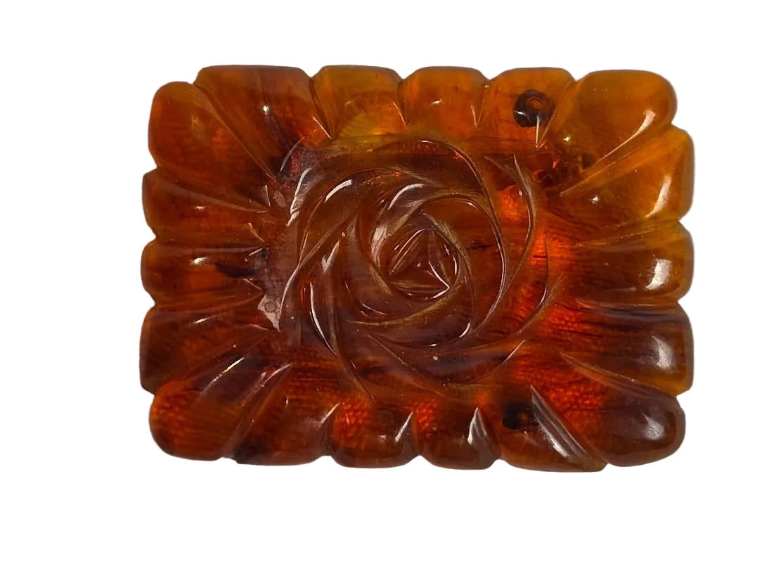 Vintage 1980s Bakelite Apple Juice Brooch By Weise CSHW