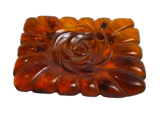 Vintage 1980s Bakelite Apple Juice Brooch By Weise CSHW