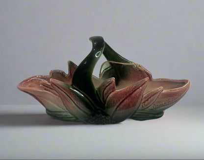 Hull Pottery “Poinsetta Handle Planter” Vintage