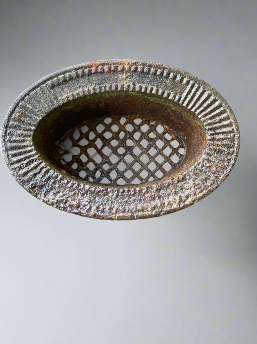 Antique French Cast Iron Architectural Vent Cover