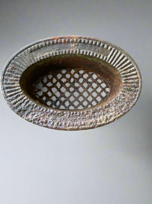 Antique French Cast Iron Architectural Vent Cover