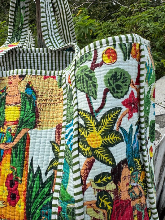 Frida Kahlo Quilted Bag