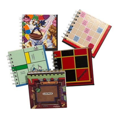 Upcycled Hand Made Board Game (5x5") Journal (min 5)