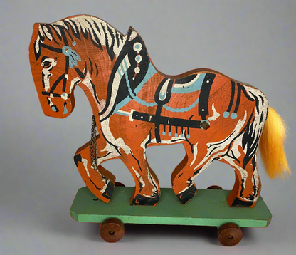 Antique Pull Toy Horse