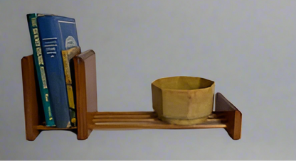 Wooden Adjustable Desktop Bookshelf