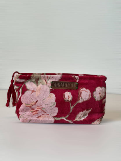 Velvet Makeup Pouch: Assorted Prints