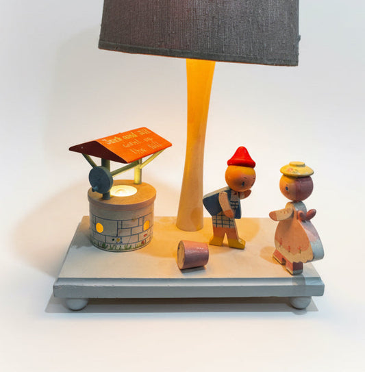 Vtg Jack & Jill Lamp CSBH