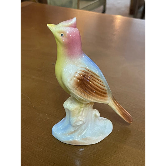 Vintage Mid Century Modern MCM Royal Copley 7" porcelain Lark bird figurine