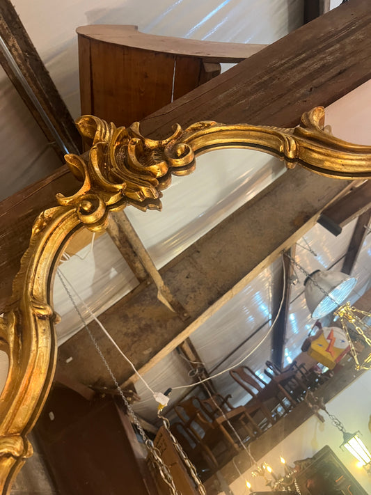 Vintage Louis XV Rococo Wall Mirror