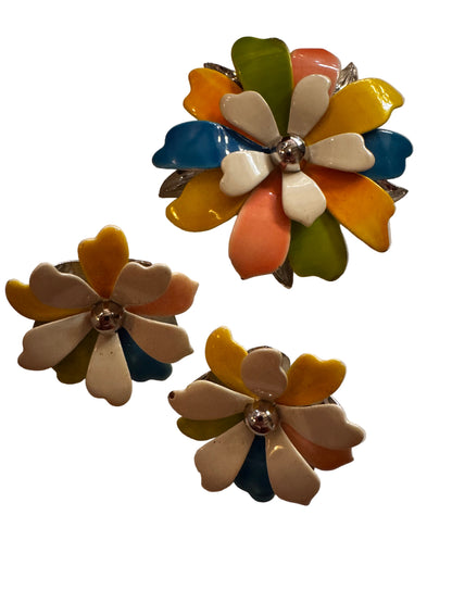 Vtg Coventry Pin & Earrings CSBH