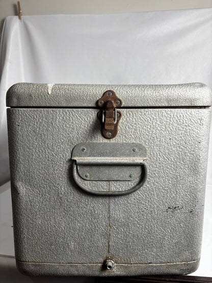 Vintage Cronstroms Aluminum Ice Chest Cooler – Metal Camping Drink Cooler with Drain Plug