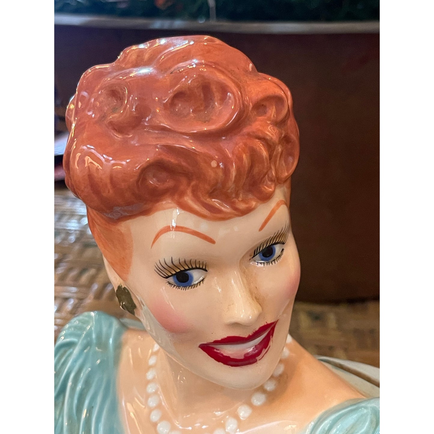 Vintage Vandor Lucille Ball "I Love Lucy" ceramic coin bank