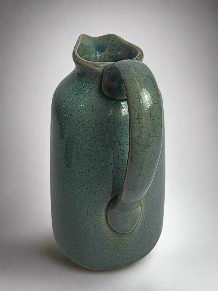 Vtg. Raku Pitcher