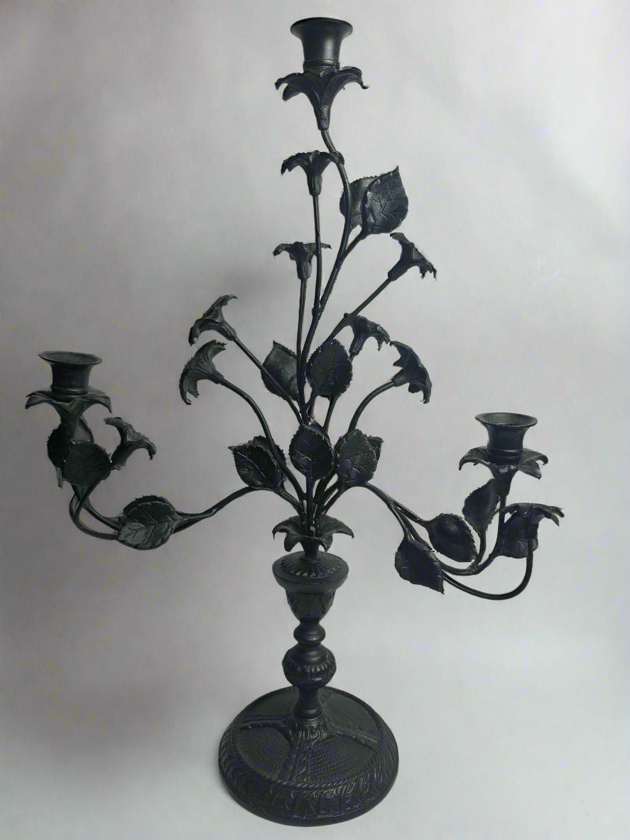 Vtg. Iron Candelabra (2)