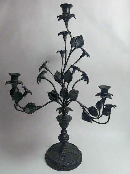 Vtg. Iron Candelabra (2)