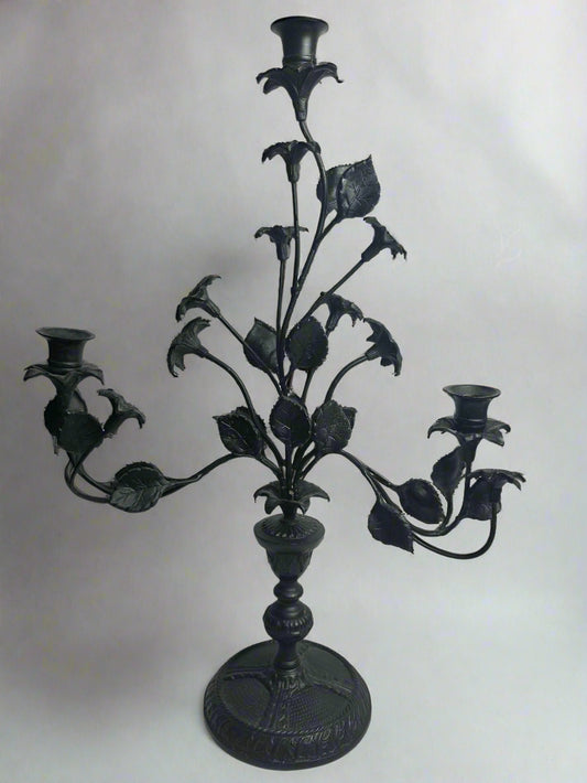 Vtg. Iron Candelabra (2)