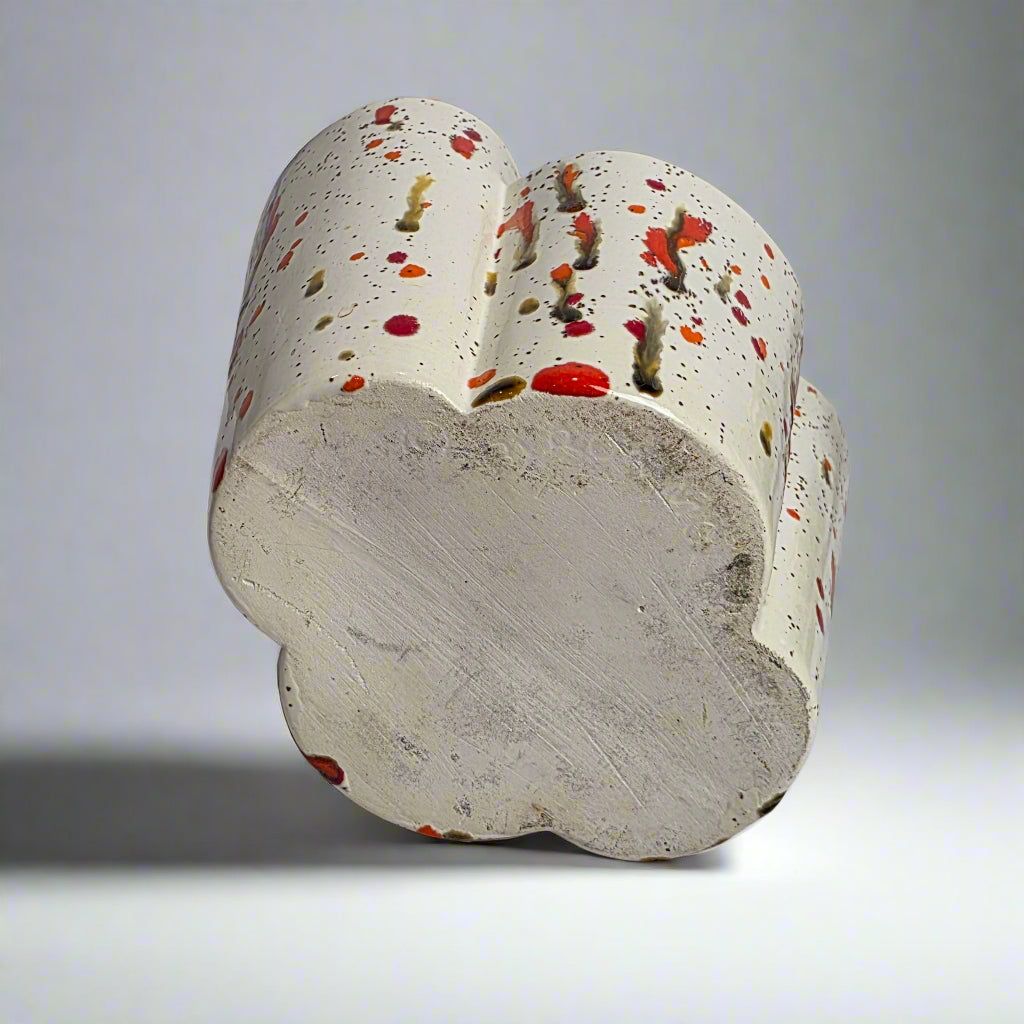 Vtg. Splatter Vase