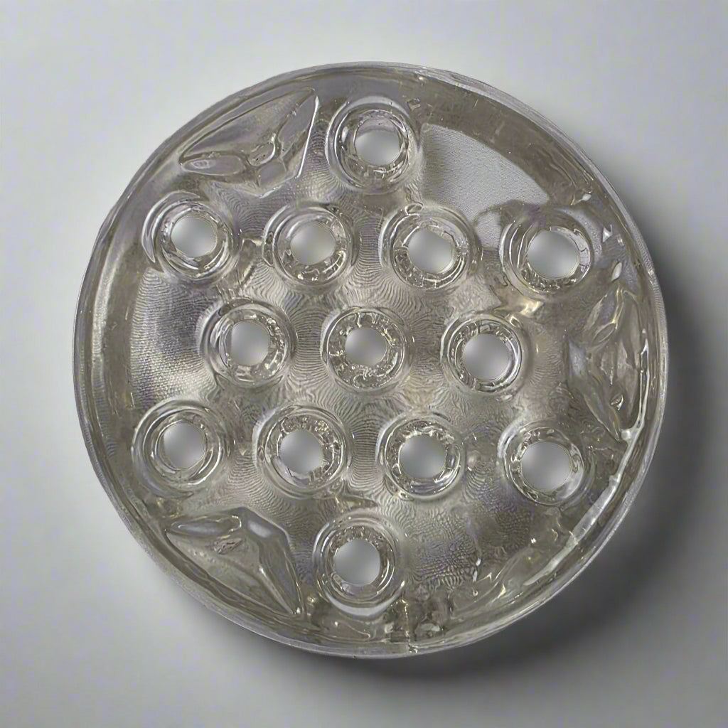 Vtg. Crystal Flower Frog