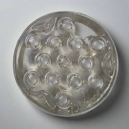 Vtg. Crystal Flower Frog