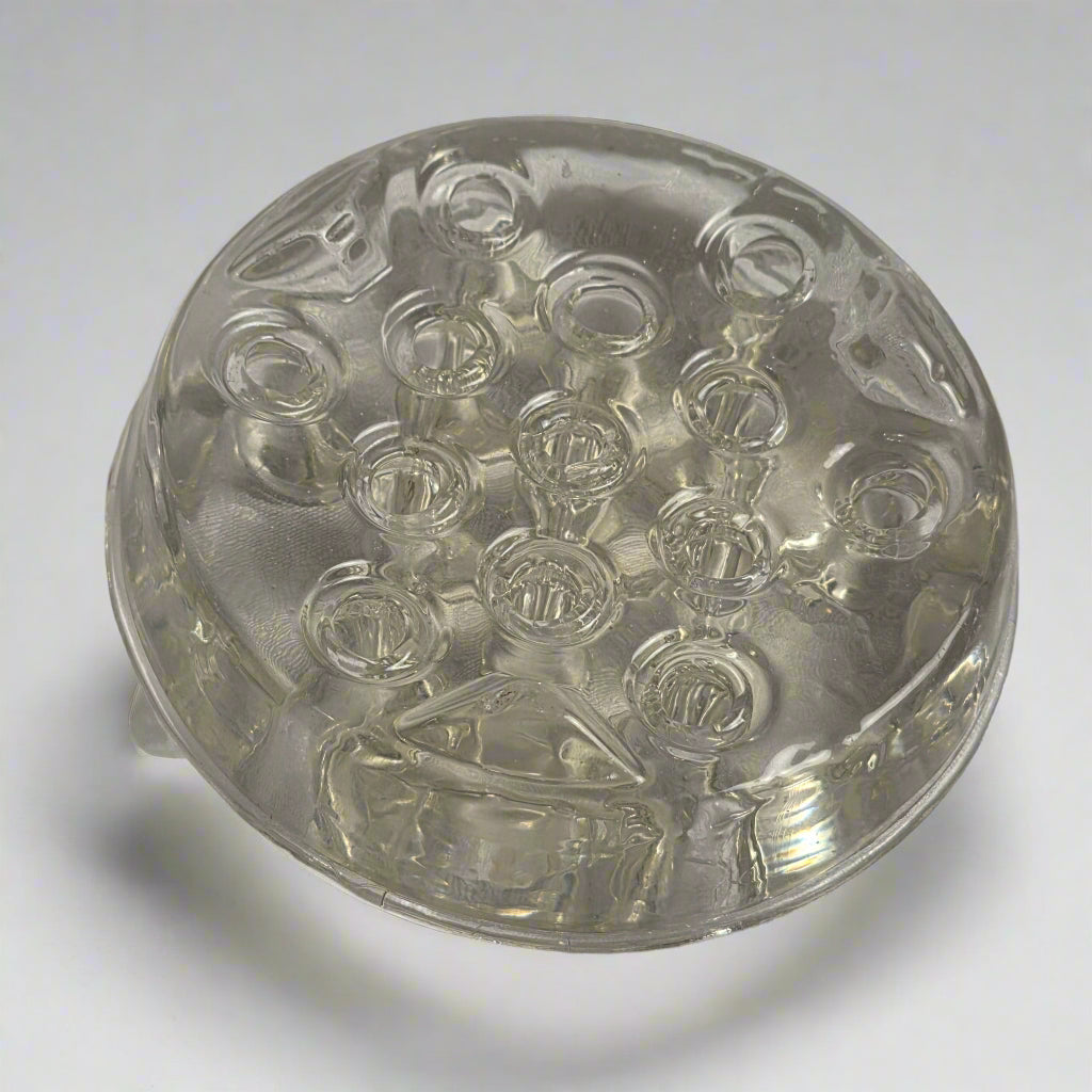 Vtg. Crystal Flower Frog