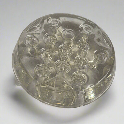 Vtg. Crystal Flower Frog