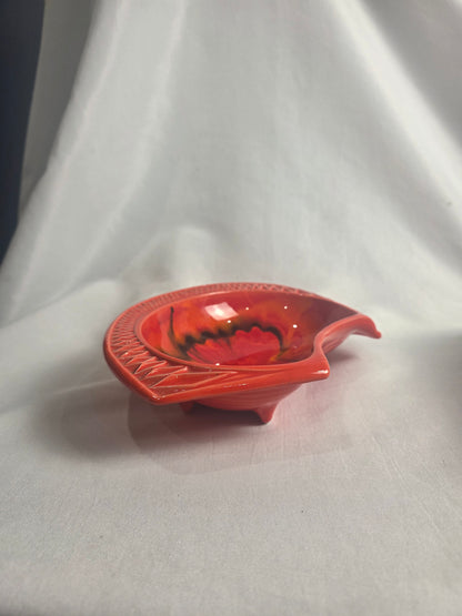 Vtg. Red Ashtray